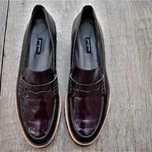 PAUL GREEN Patent Leather Loafer Burgundy Shoe 8.5 Women main image 4